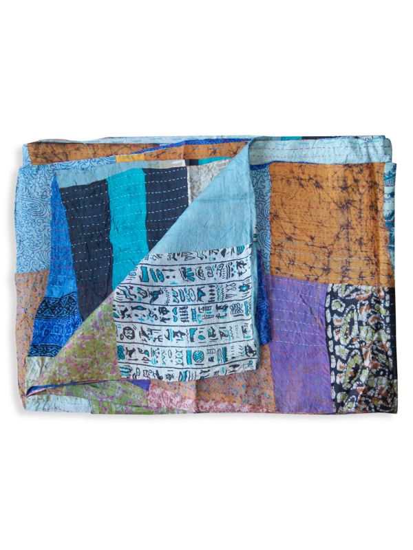 TAJ HOTEL Taj Hotel Kantha Silk Throw